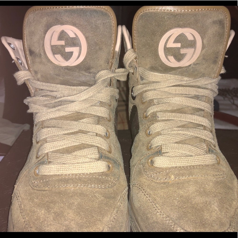 Suede Gucci Hi Top Sneaker